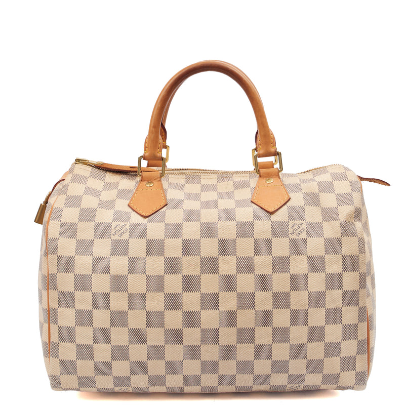 Picture of Louis Vuitton Tote Speedy 30 in Damier Azur, Canvas