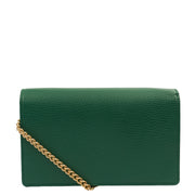 Picture of Gucci Cross Body Wallet On Chain  in Green, Leather