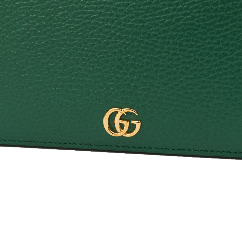 Picture of Gucci Cross Body Wallet On Chain  in Green, Leather