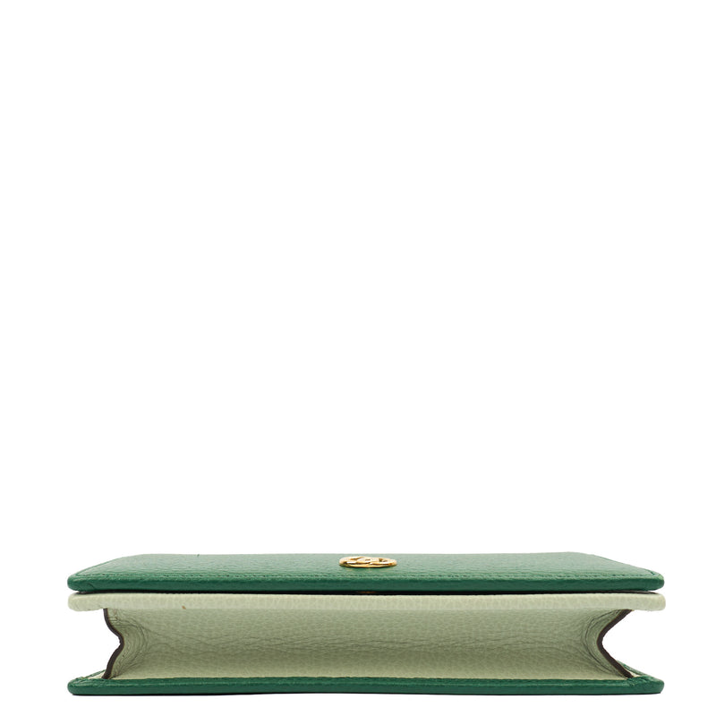 Picture of Gucci Cross Body Wallet On Chain  in Green, Leather