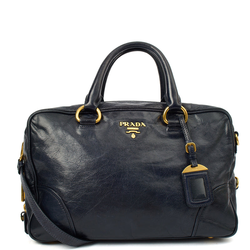 Picture of Prada Tote Shoulder Bag in Blue, Calfskin