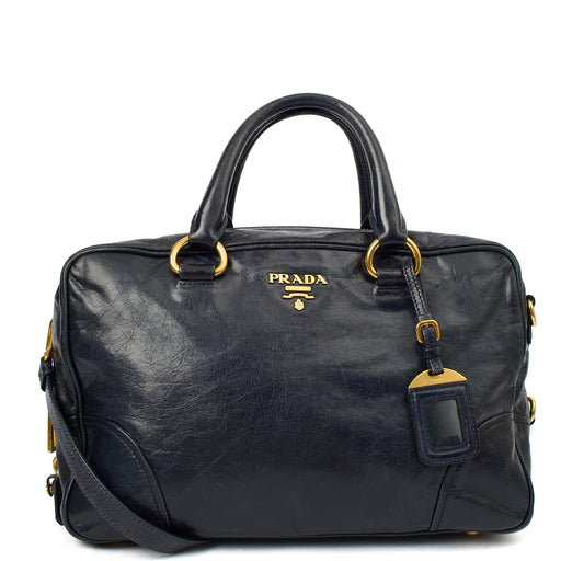 Picture of Prada Tote Shoulder Bag in Blue, Calfskin