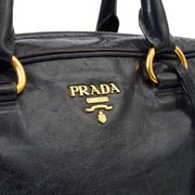 Picture of Prada Tote Shoulder Bag in Blue, Calfskin