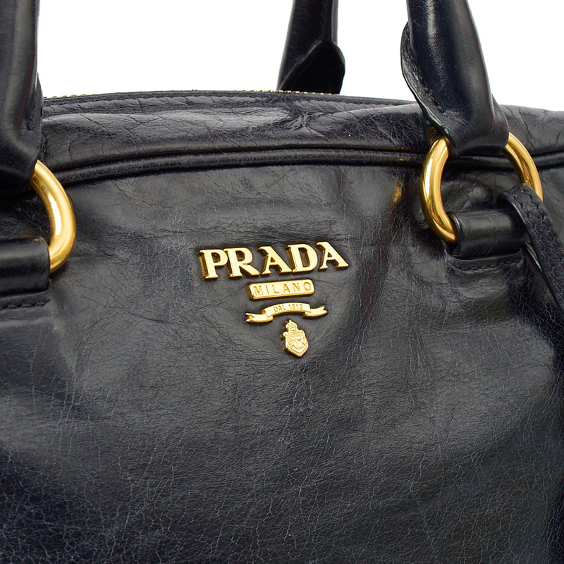 Picture of Prada Tote Shoulder Bag in Blue, Calfskin