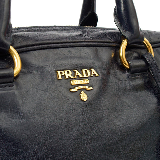 Picture of Prada Tote Shoulder Bag in Blue, Calfskin