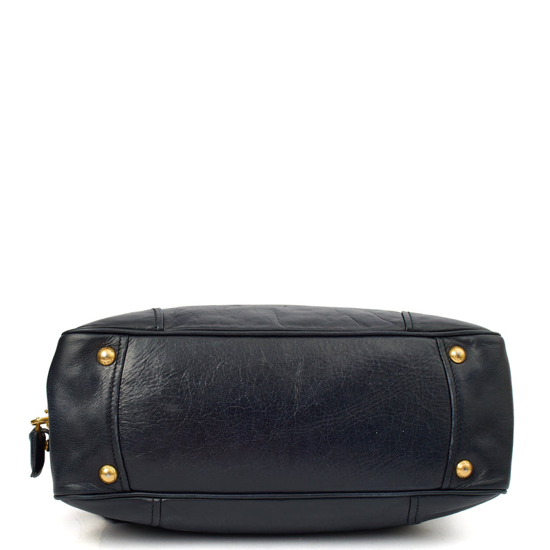 Picture of Prada Tote Shoulder Bag in Blue, Calfskin