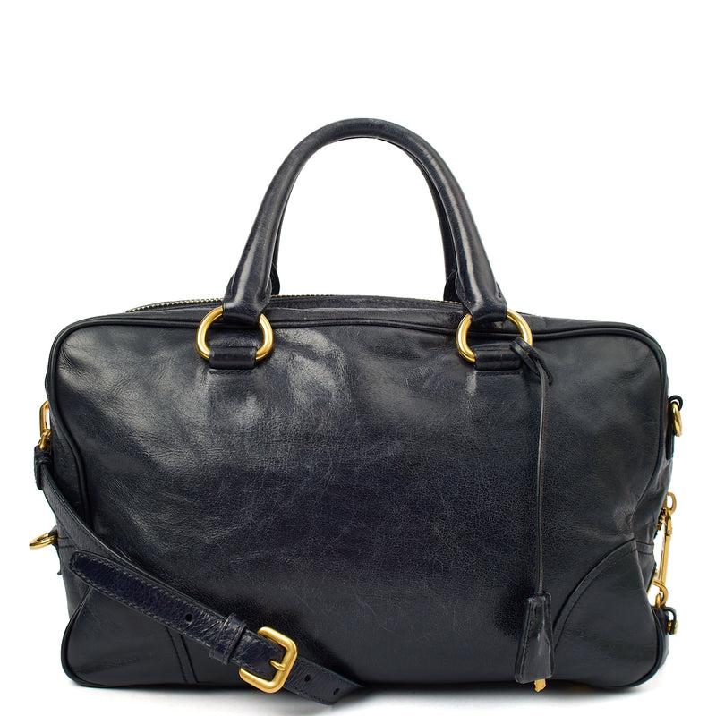 Picture of Prada Tote Shoulder Bag in Blue, Calfskin