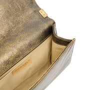 Picture of Chanel Shoulder Bag Boy - Medium in Metallic, Crinkled Calfskin Leather