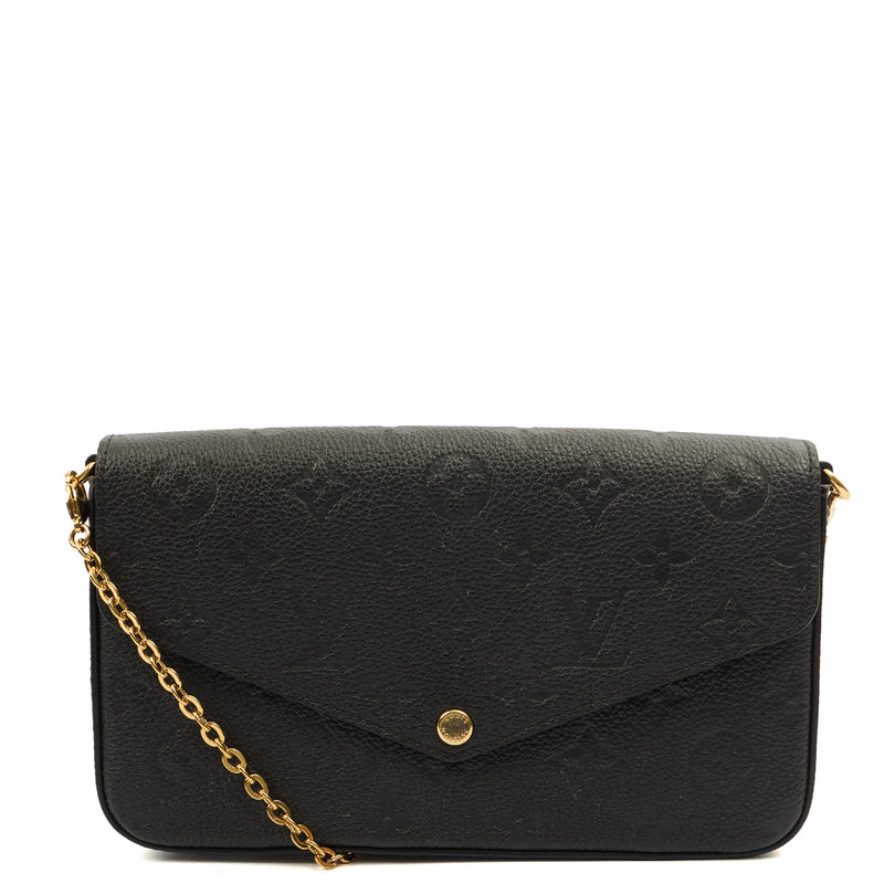 Picture of Louis Vuitton Cross Body Felicie Pochette in Black, Calfskin Leather