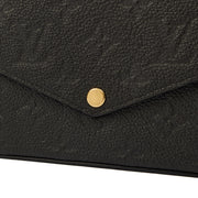 Picture of Louis Vuitton Cross Body Felicie Pochette in Black, Calfskin Leather