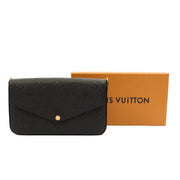 Picture of Louis Vuitton Cross Body Felicie Pochette in Black, Calfskin Leather