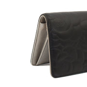 Picture of Chanel Wallet Camellia - Wallet in Black, Lambskin Leather