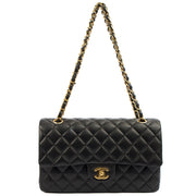 Picture of Chanel Shoulder Bag Classic Double Flap - Medium in Black, Calfskin Leather