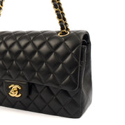 Picture of Chanel Shoulder Bag Classic Double Flap - Medium in Black, Calfskin Leather