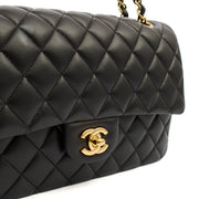 Picture of Chanel Shoulder Bag Classic Double Flap - Medium in Black, Calfskin Leather