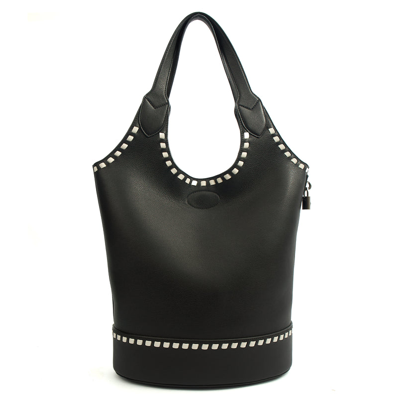 Picture of Mulberry Tote Lily - Tote  in Black, Leather