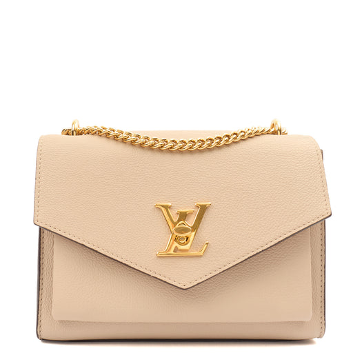 Picture of Louis Vuitton Shoulder Bag Mylockme Chain Bag in Neutral, Calfskin Leather