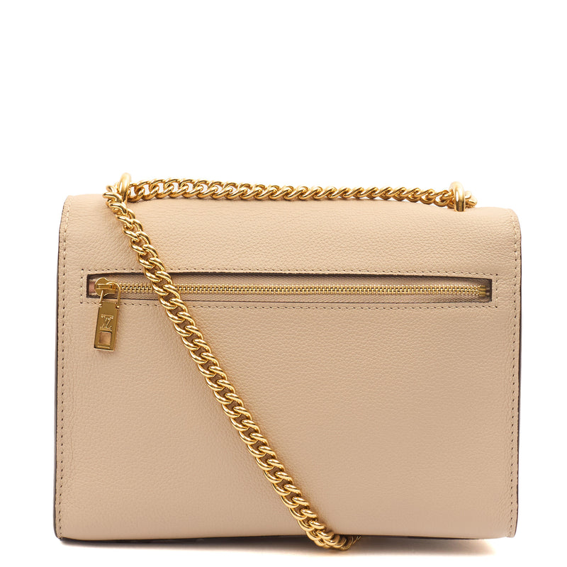 Picture of Louis Vuitton Shoulder Bag Mylockme Chain Bag in Neutral, Calfskin Leather
