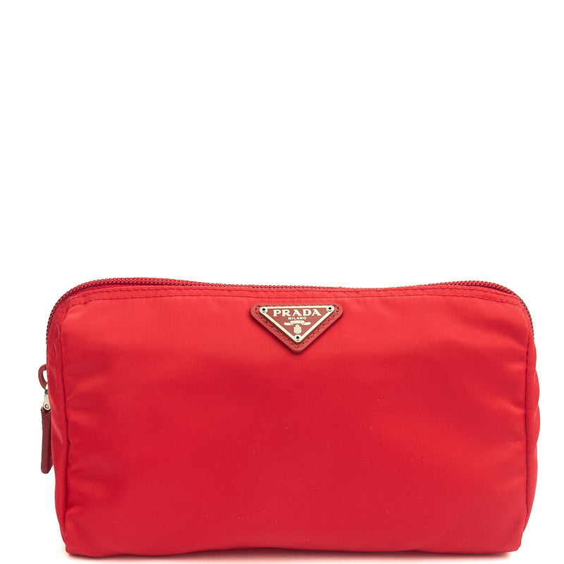 Picture of Prada Clutch Pouch in Red, Nylon