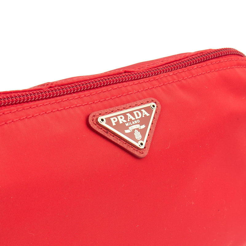 Picture of Prada Clutch Pouch in Red, Nylon
