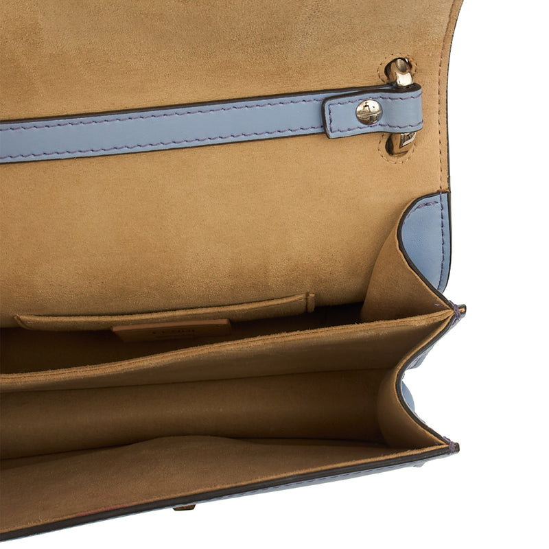 Picture of Fendi Shoulder Bag Kan I - Small in Blue, Leather