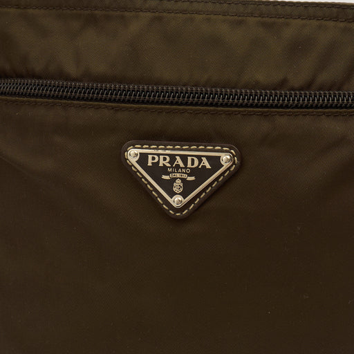 Picture of Prada Cross Body Nylon Messenger in Green, Nylon