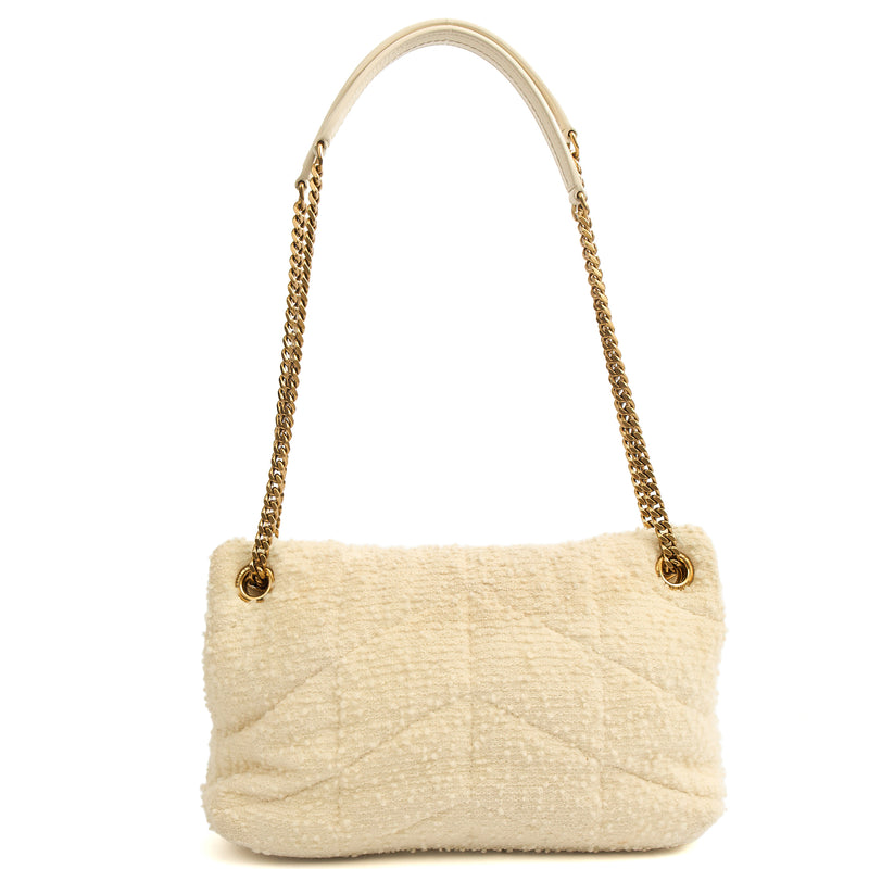 Picture of Saint Laurent Shoulder Bag Puffer - Small in White, Other
