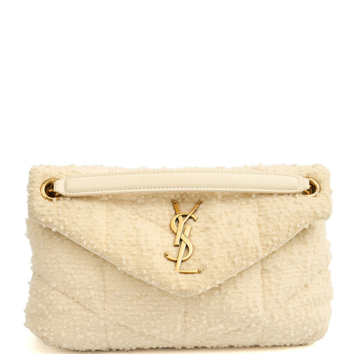 Picture of Saint Laurent Shoulder Bag Puffer - Small in White, Other