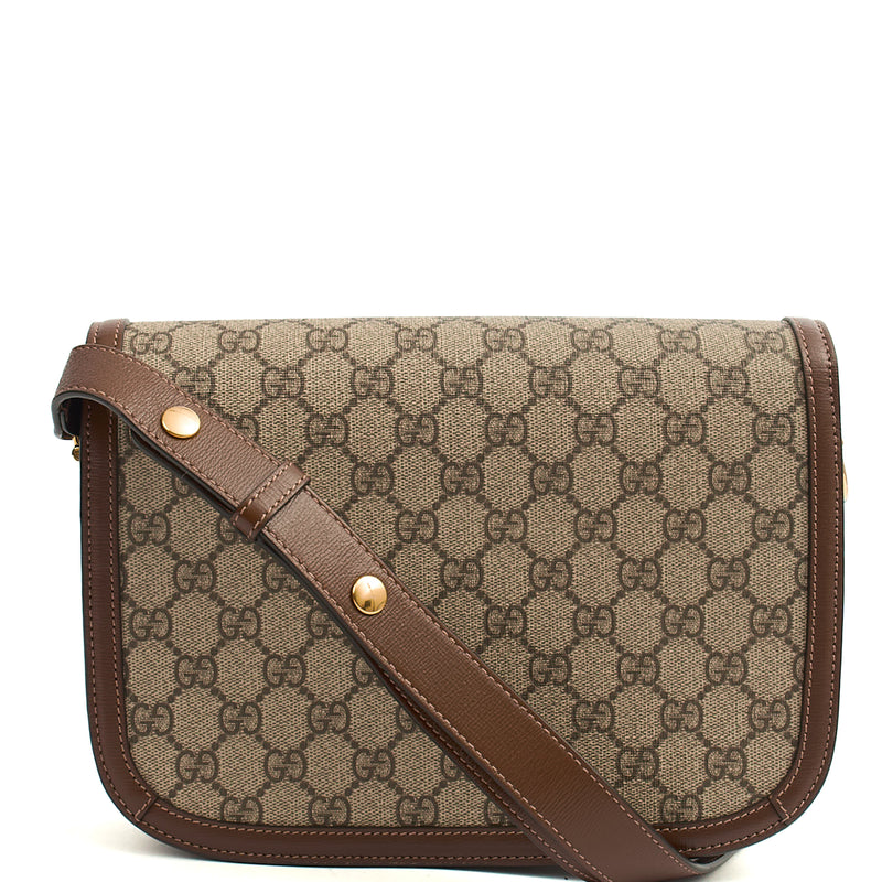 Picture of Gucci Cross Body 1955 Horsebit Shoulder Bag in GG Supreme, Leather