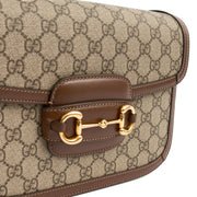 Picture of Gucci Cross Body 1955 Horsebit Shoulder Bag in GG Supreme, Leather