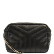 Picture of Saint Laurent Cross Body Lou Camera in Black, Calfskin Leather