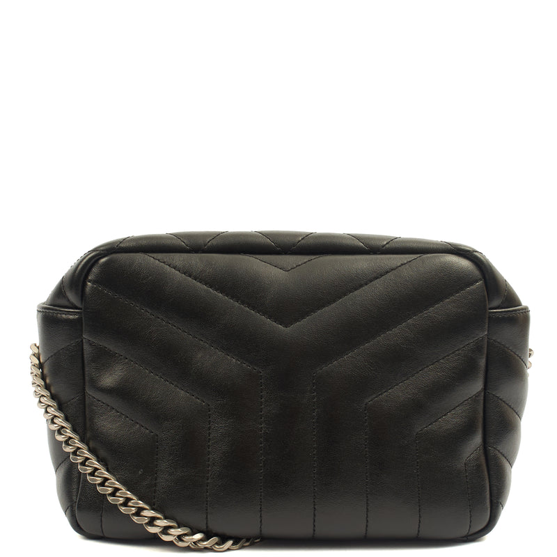 Picture of Saint Laurent Cross Body Lou Camera in Black, Calfskin Leather