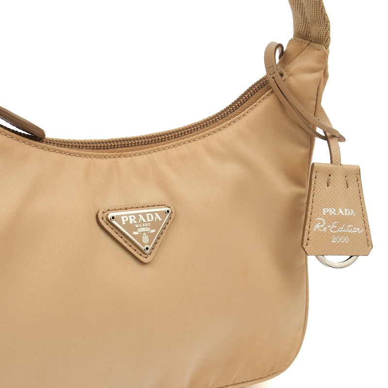 Picture of Prada Mini Bag Re-edition 2000 Nylon Mini Bag in Neutral, Nylon
