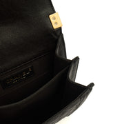 Picture of Chanel Shoulder Bag North South Boy in Black, Caviar Leather