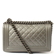 Picture of Chanel Cross Body Boy - Medium in Metallic, Leather
