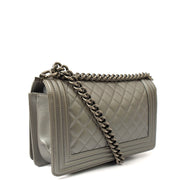 Picture of Chanel Cross Body Boy - Medium in Metallic, Leather