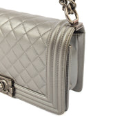 Picture of Chanel Cross Body Boy - Medium in Metallic, Leather