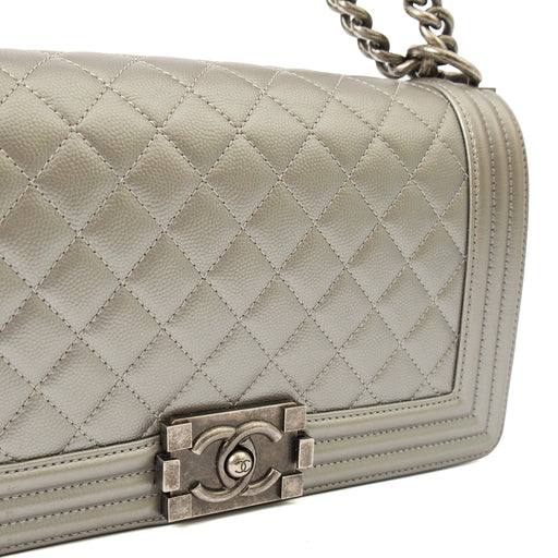 Picture of Chanel Cross Body Boy - Medium in Metallic, Leather