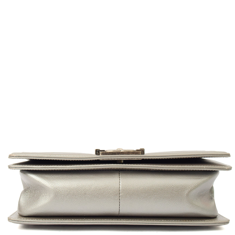 Picture of Chanel Cross Body Boy - Medium in Metallic, Leather
