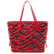 Picture of Louis Vuitton Tote Neverfull MM in Black, Leather