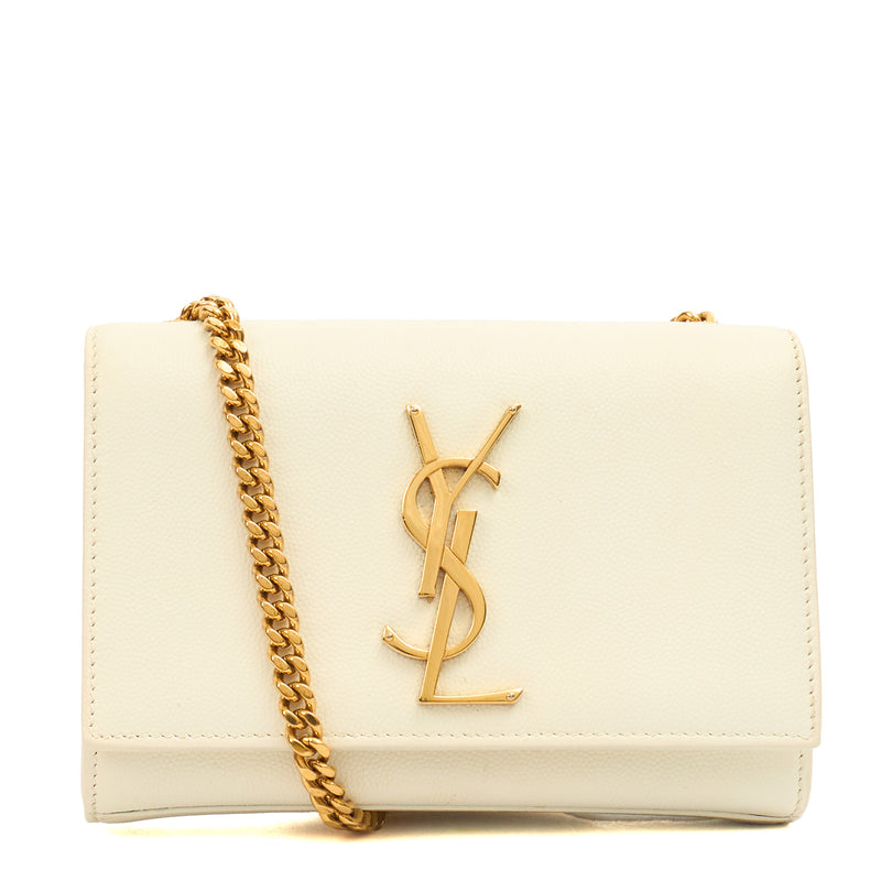 Picture of Saint Laurent Cross Body Kate Small in White, invalid