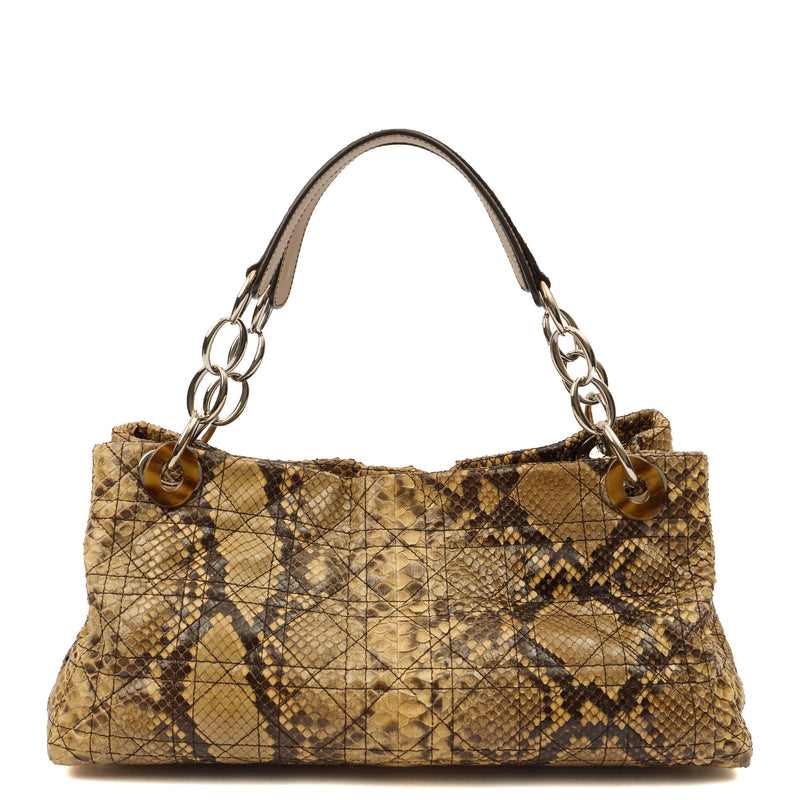 Picture of Christian Dior Shoulder Bag East West Lady Dior in Brown, Python Leather