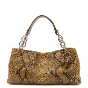Picture of Christian Dior Shoulder Bag East West Lady Dior in Brown, Python Leather