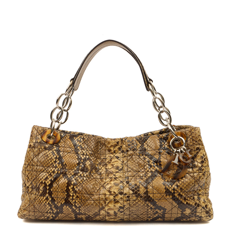 Picture of Christian Dior Shoulder Bag East West Lady Dior in Brown, Python Leather