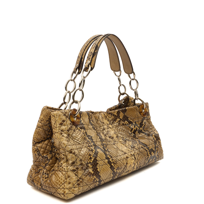 Picture of Christian Dior Shoulder Bag East West Lady Dior in Brown, Python Leather