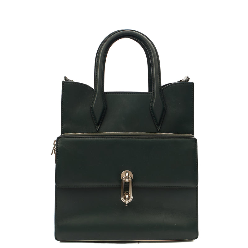 Picture of Balenciaga Tote Maillon Tote in Green, Leather
