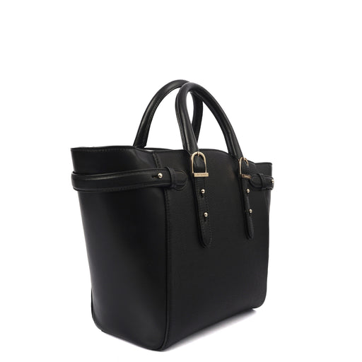 Picture of Aspinal of London Tote Marylebone Small in Black, Leather