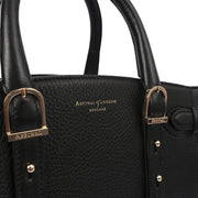 Picture of Aspinal of London Tote Marylebone Small in Black, Leather