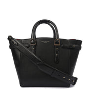 Picture of Aspinal of London Tote Marylebone Small in Black, Leather
