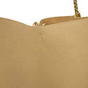 Picture of Saint Laurent Tote Suzanne Hobo in Neutral, Calfskin Leather